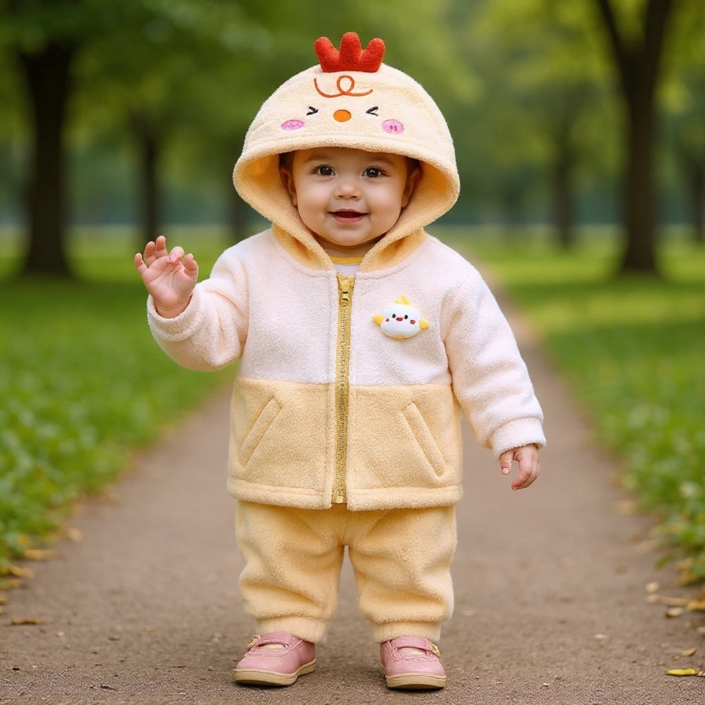 Adorable Bunny Ear Hooded Fleece Jacket - Beekee