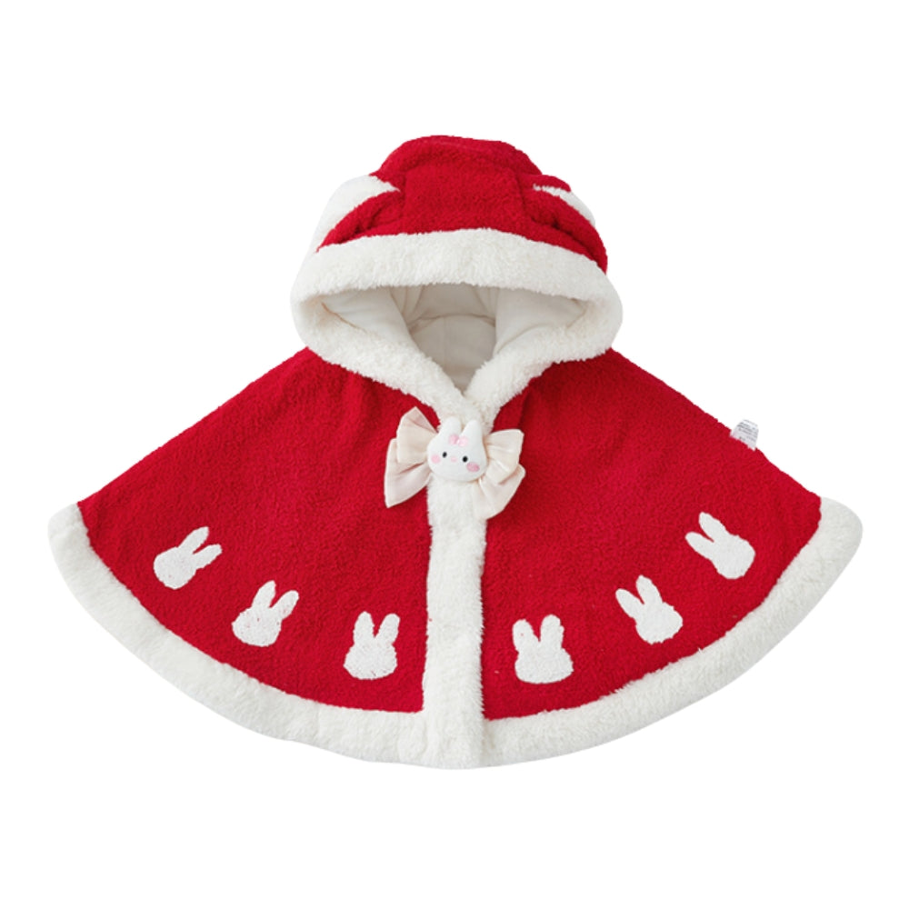 Adorable Bunny Hooded Christmas Cape - Beekee