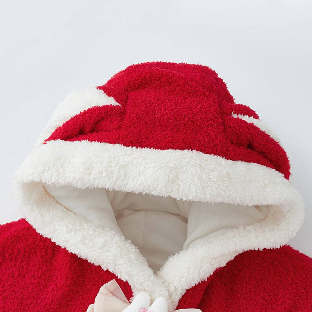 Adorable Bunny Hooded Christmas Cape - Beekee
