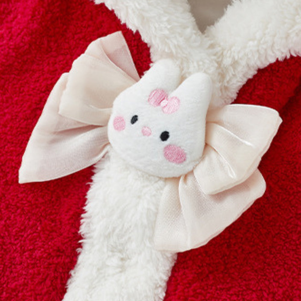 Adorable Bunny Hooded Christmas Cape - Beekee