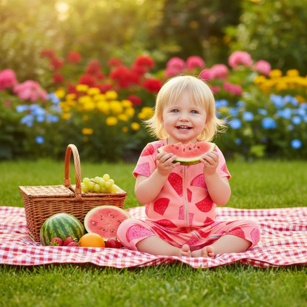 Adorable Colorful Print Baby Romper - Beekee