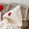 Adorable Heart Fleece Hooded Baby Cape - Beekee