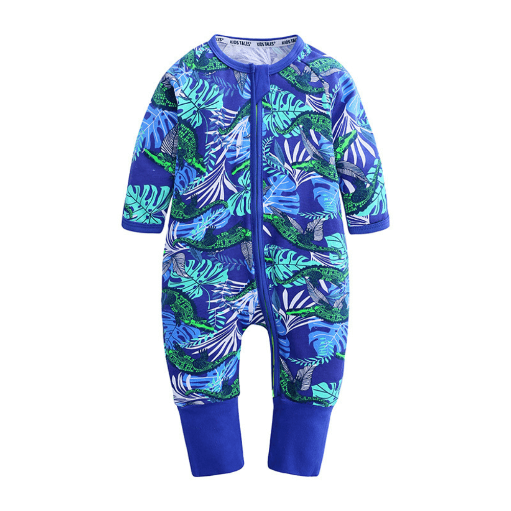 Adorable Tropical Print Baby Romper - Beekee