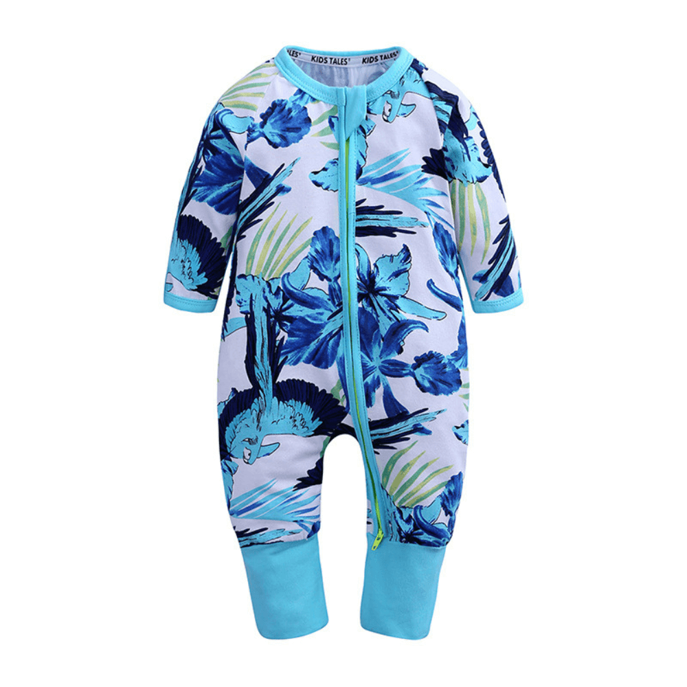 Adorable Tropical Print Baby Romper - Beekee