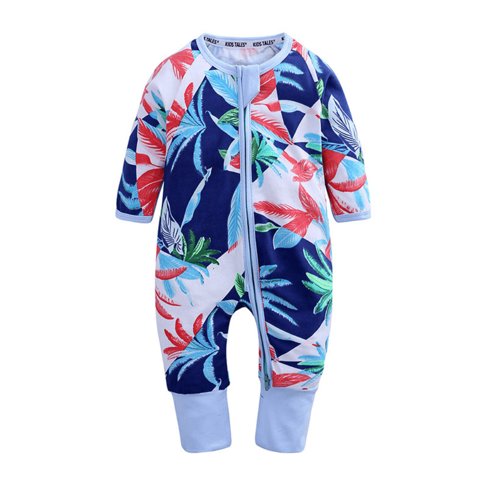 Adorable Tropical Print Baby Romper - Beekee
