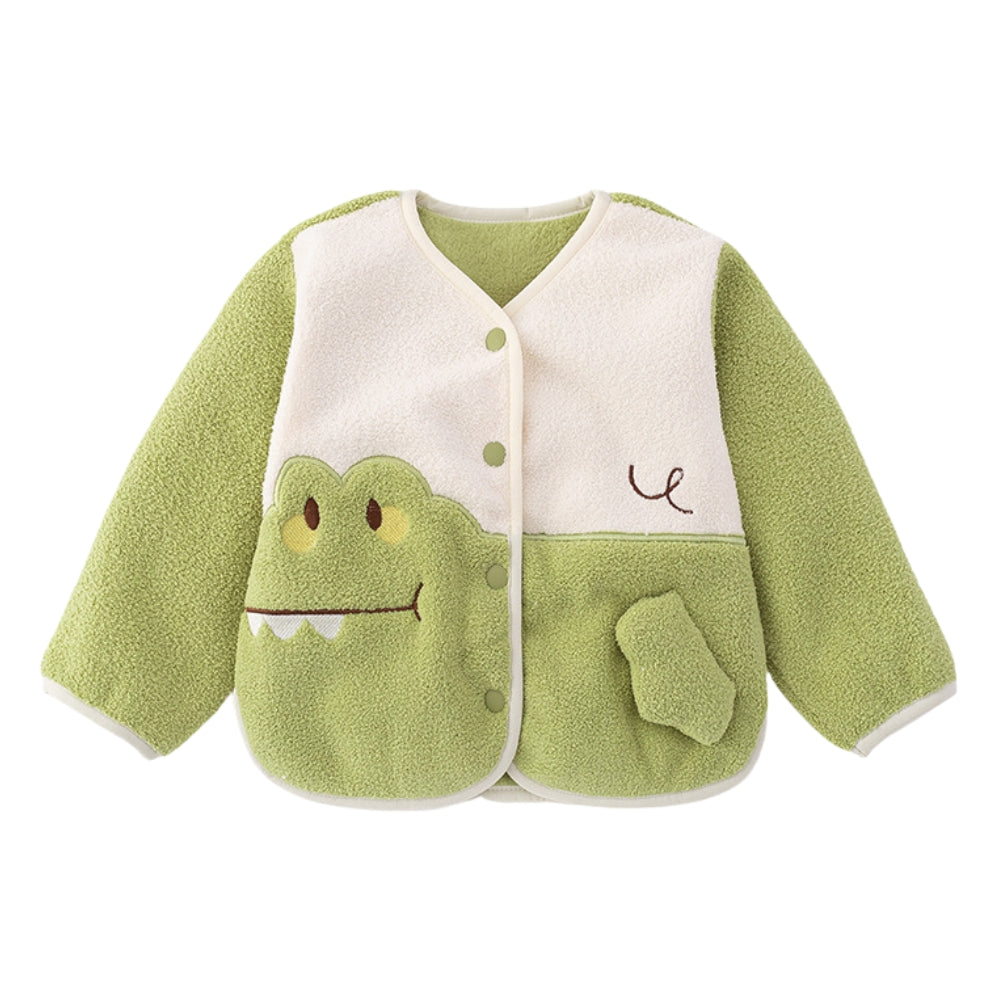 Animal Patch Fleece Jacket - Beekee