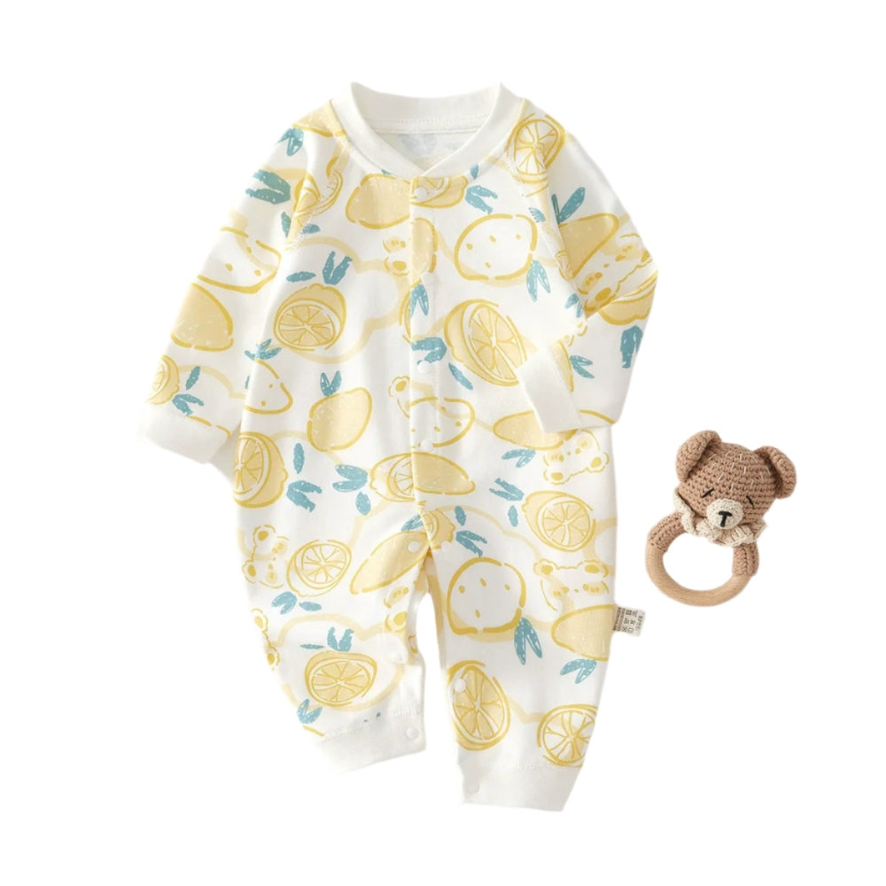 Animal and Fruit Print Baby Romper - Beekee