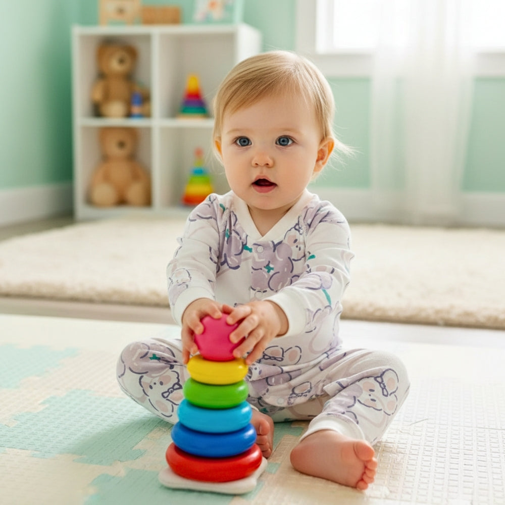 Animal and Fruit Print Baby Romper - Beekee