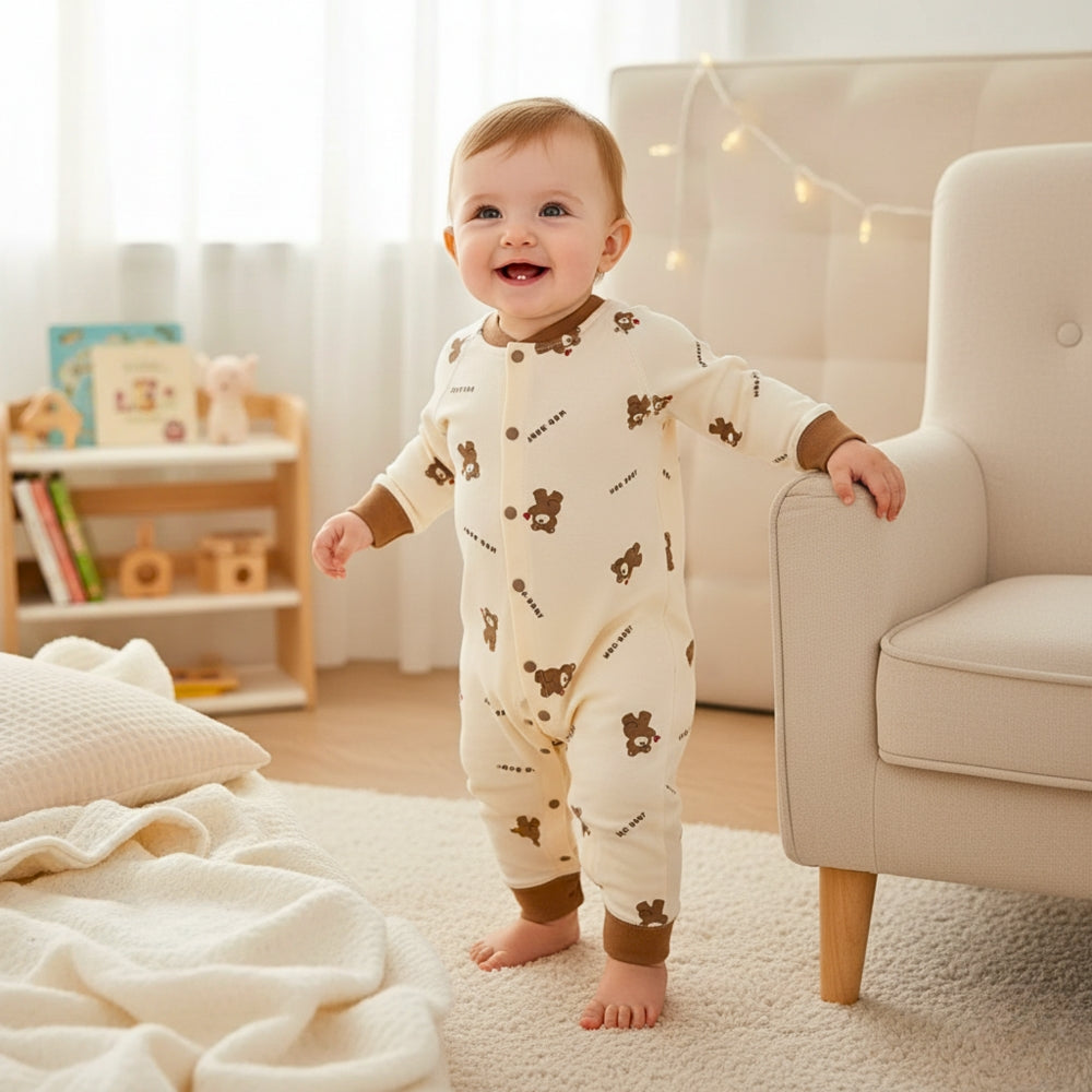 Animal and Fruit Print Baby Romper - Beekee