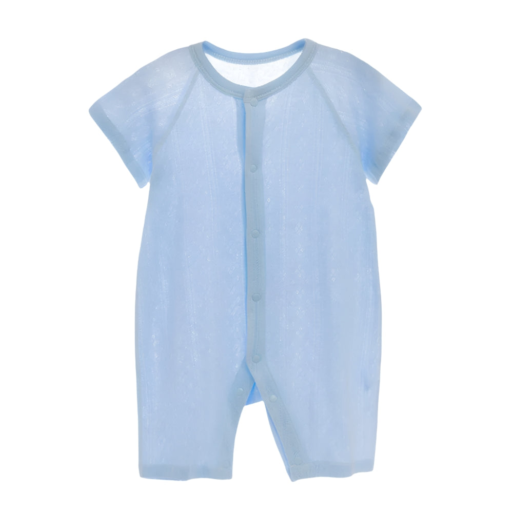 Baby Cotton Mesh Short Sleeve Romper - Beekee