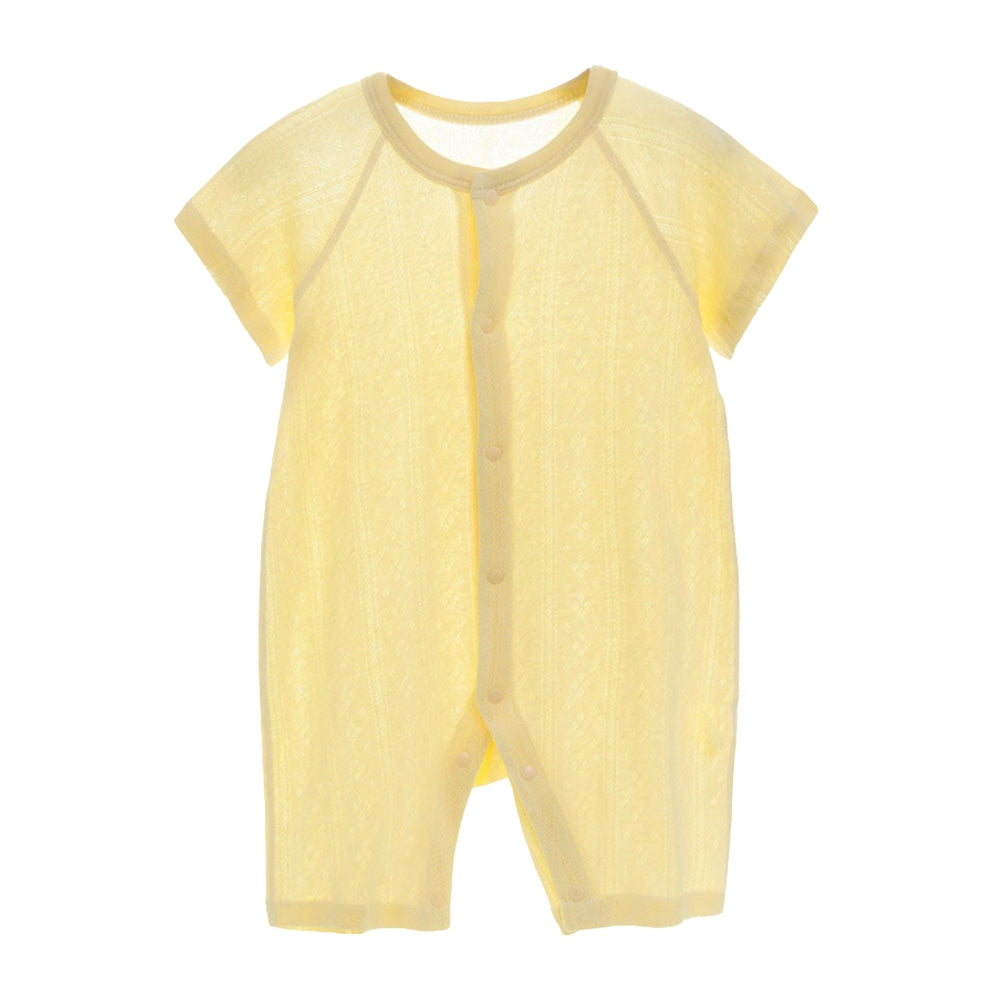 Baby Cotton Mesh Short Sleeve Romper - Beekee