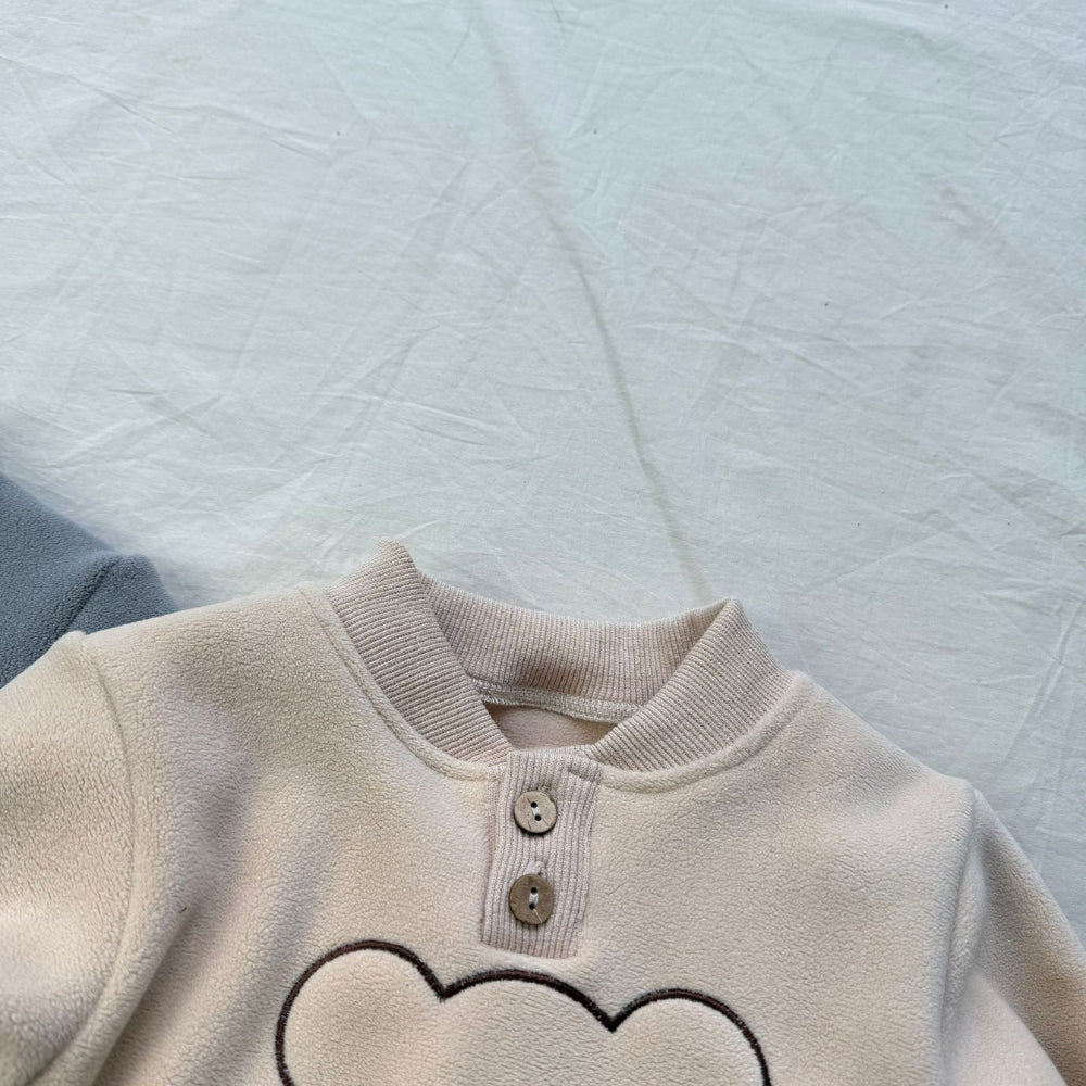 Bear Print Sweatshirt and Jogger Set - Beekee