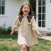 Floral Collar Baby Romper & Sister Dress