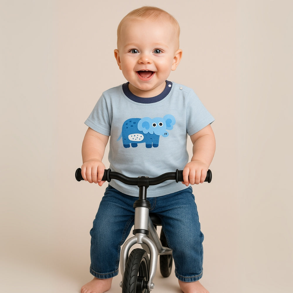 Boys Cotton Animal Print T-Shirt - Beekee