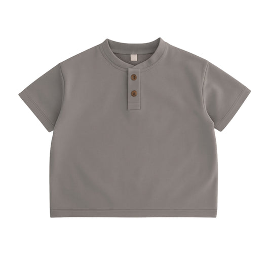 Boys Cotton Henley Shirt - Beekee