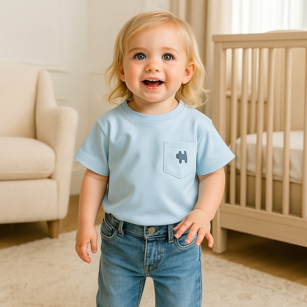 Boys Dog Patch Pocket T-Shirt - Beekee
