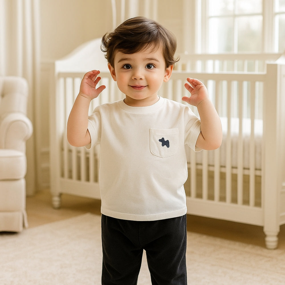 Boys Dog Patch Pocket T-Shirt - Beekee
