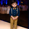 Boys Formal Bow Tie Shirt & Suspender Pants Set - Beekee