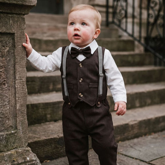 Boys Formal Outfit Bow Tie Suit Set - Beekee