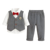 Boys Herringbone Vest and Pants Suit Set - Beekee