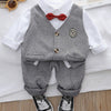 Boys Herringbone Vest and Pants Suit Set - Beekee