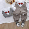 Boys Herringbone Vest and Pants Suit Set - Beekee