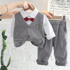 Boys Herringbone Vest and Pants Suit Set - Beekee