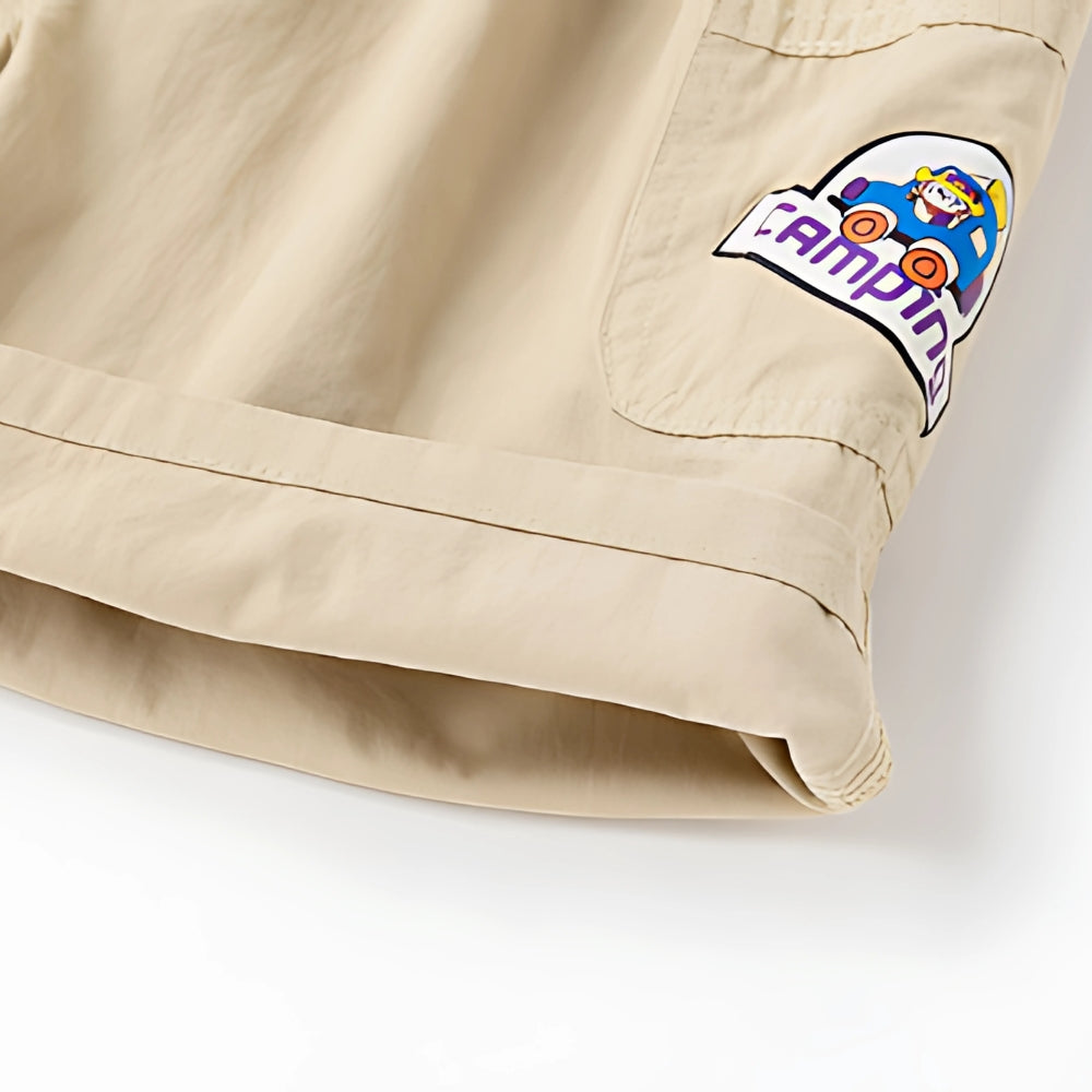 Boys Patch Detail Cargo Shorts - Beekee