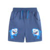 Boys Shark Patch Drawstring Shorts with Pockets - Beekee