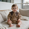 Floral Collar Baby Romper & Sister Dress