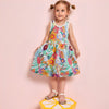 Butterflies Floral Print Girls Summer Dress - Beekee