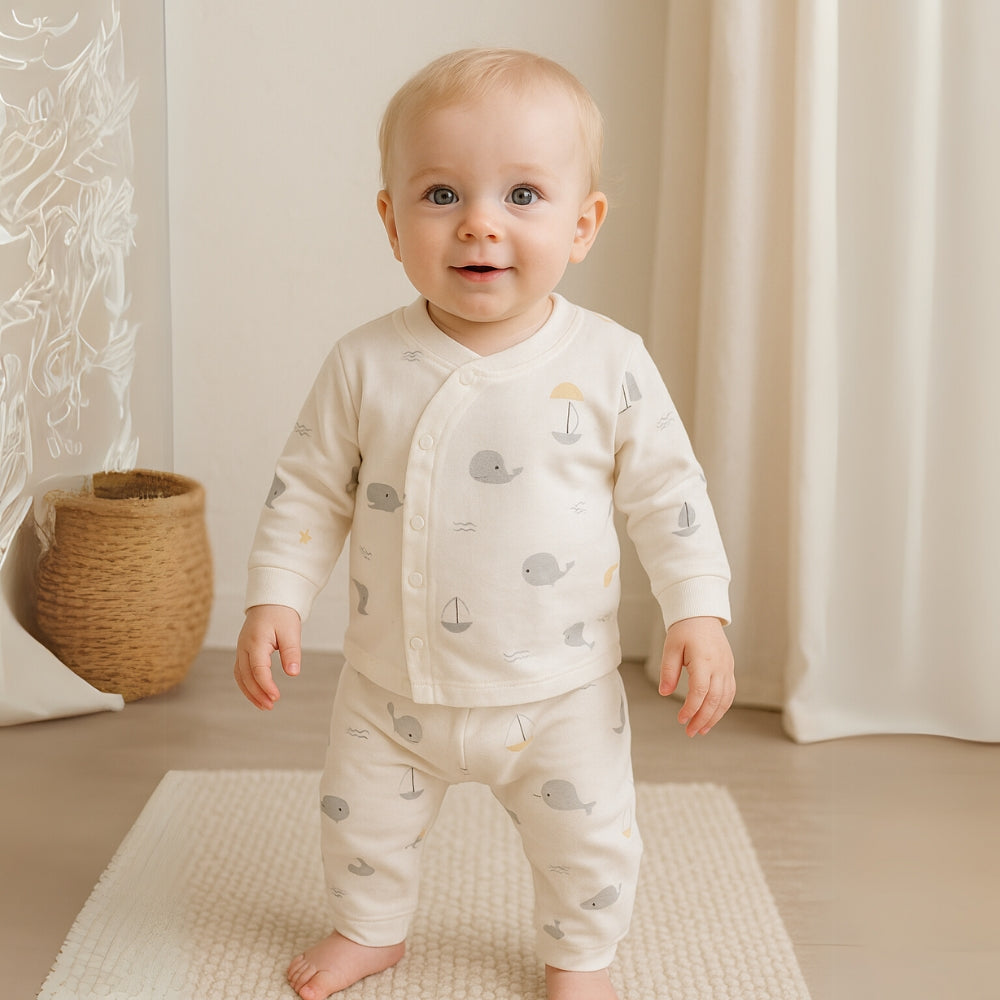 Cartoon Print Soft Cotton Pajama Set - Beekee