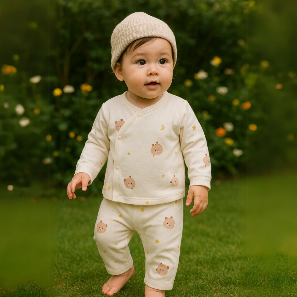 Cartoon Print Soft Cotton Pajama Set - Beekee