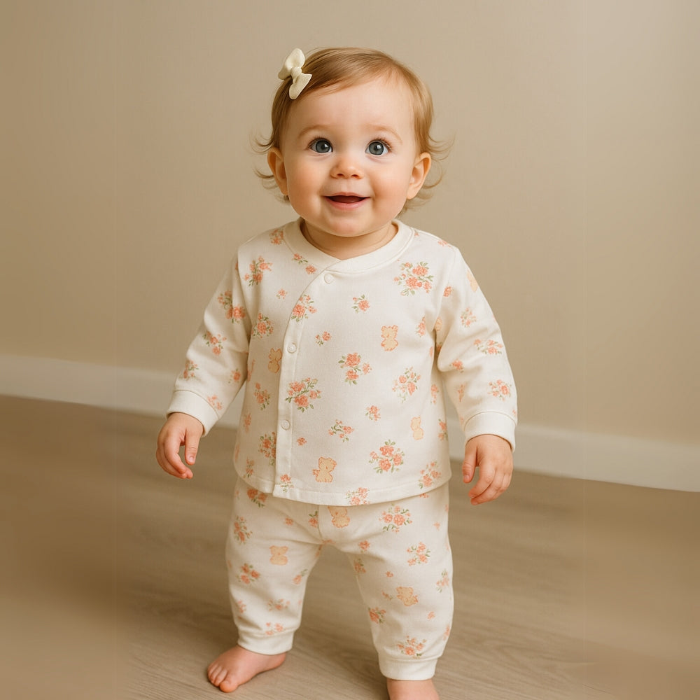 Cartoon Print Soft Cotton Pajama Set - Beekee
