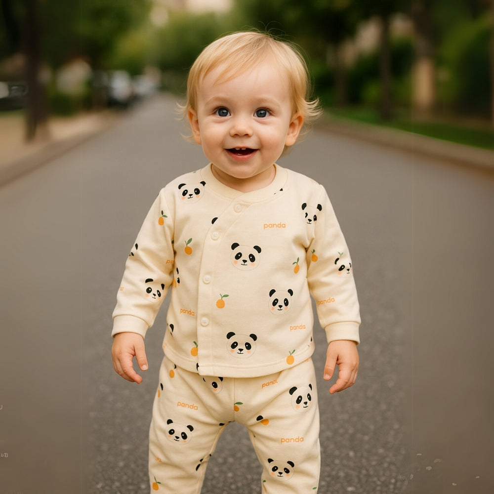 Cartoon Print Soft Cotton Pajama Set - Beekee