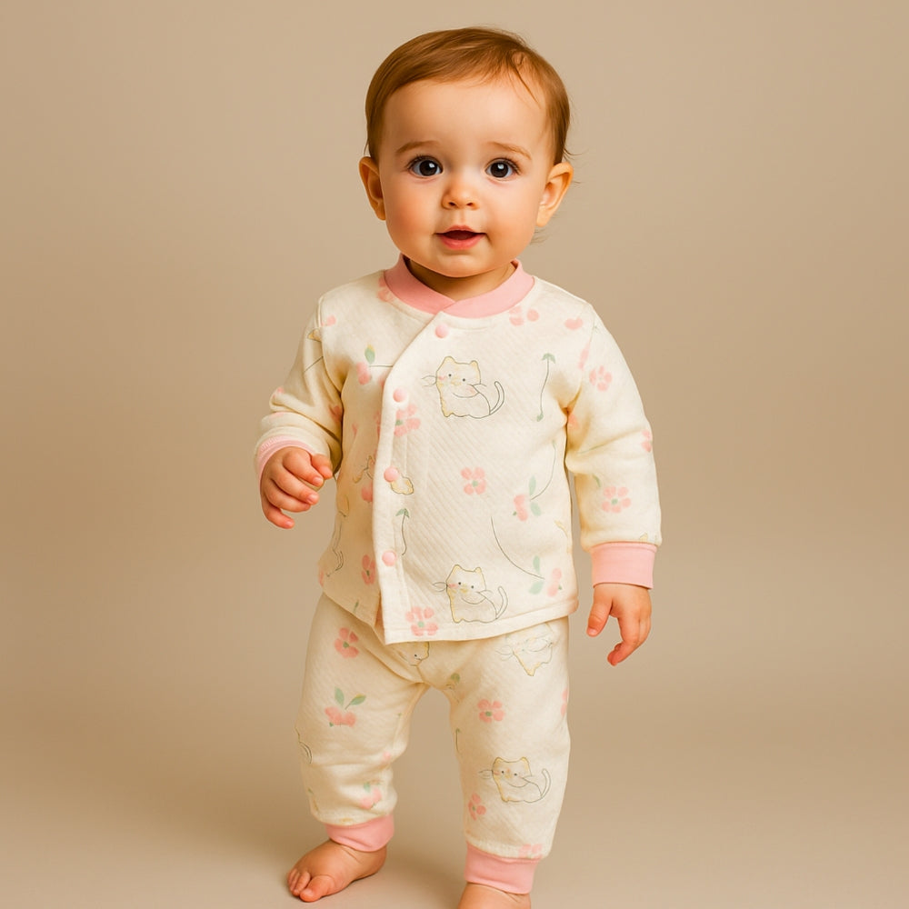 Cartoon Long Sleeve and Pants Pajama Set - Beekee
