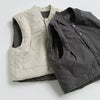 Charming Gingham Reversible Padded Vest - Beekee