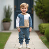 Color Block Boys Fall Matching Sweat Set - Beekee