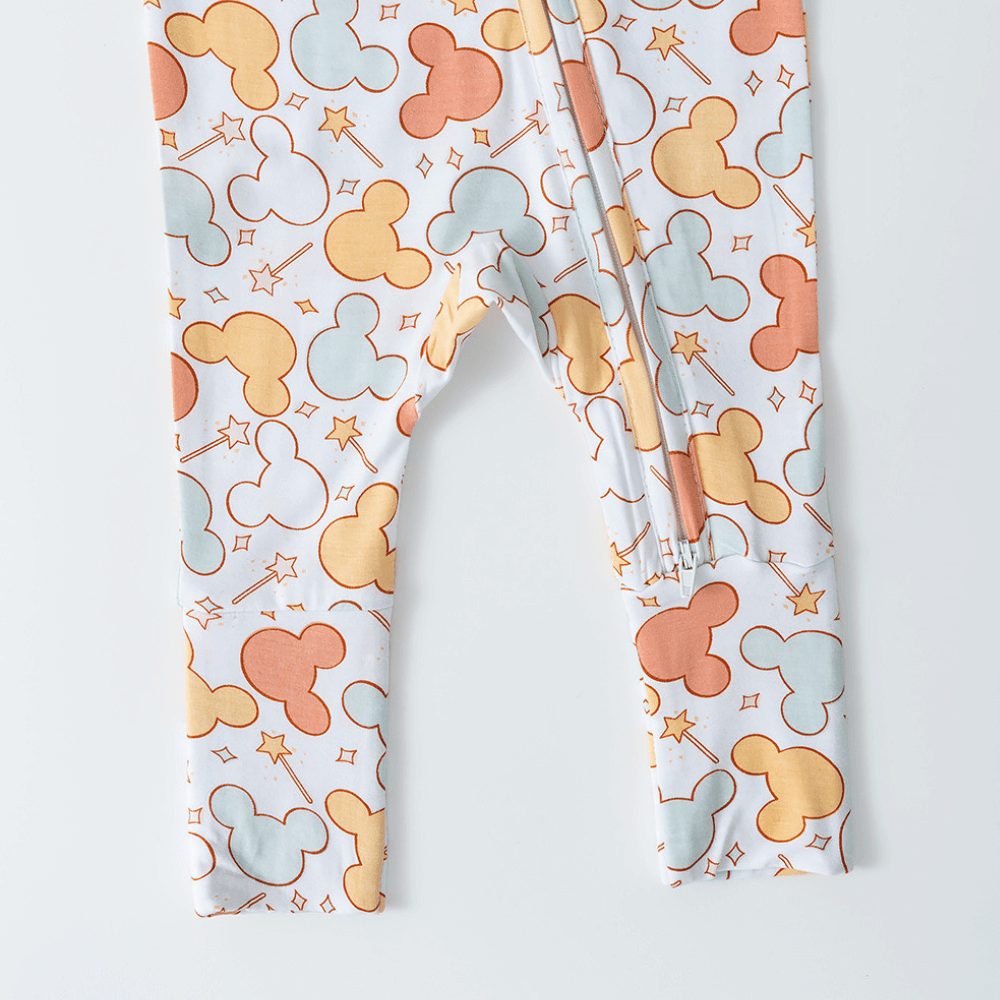 Colorful Mickey-Inspired Print Baby Romper - Beekee