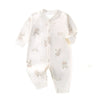 Cotton Snap-Up Baby Romper with Animal Print - Beekee