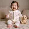 Cotton Snap-Up Baby Romper with Animal Print - Beekee