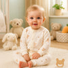 Cotton Snap-Up Baby Romper with Animal Print - Beekee