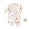 Cotton Snap-Up Baby Romper with Animal Print - Beekee