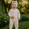 Cotton Snap-Up Baby Romper with Animal Print - Beekee