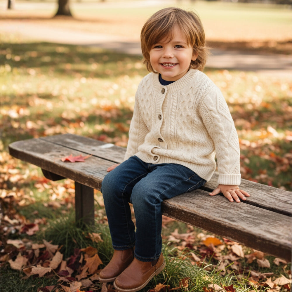Cozy Cable-Knit Button Cardigan - Beekee