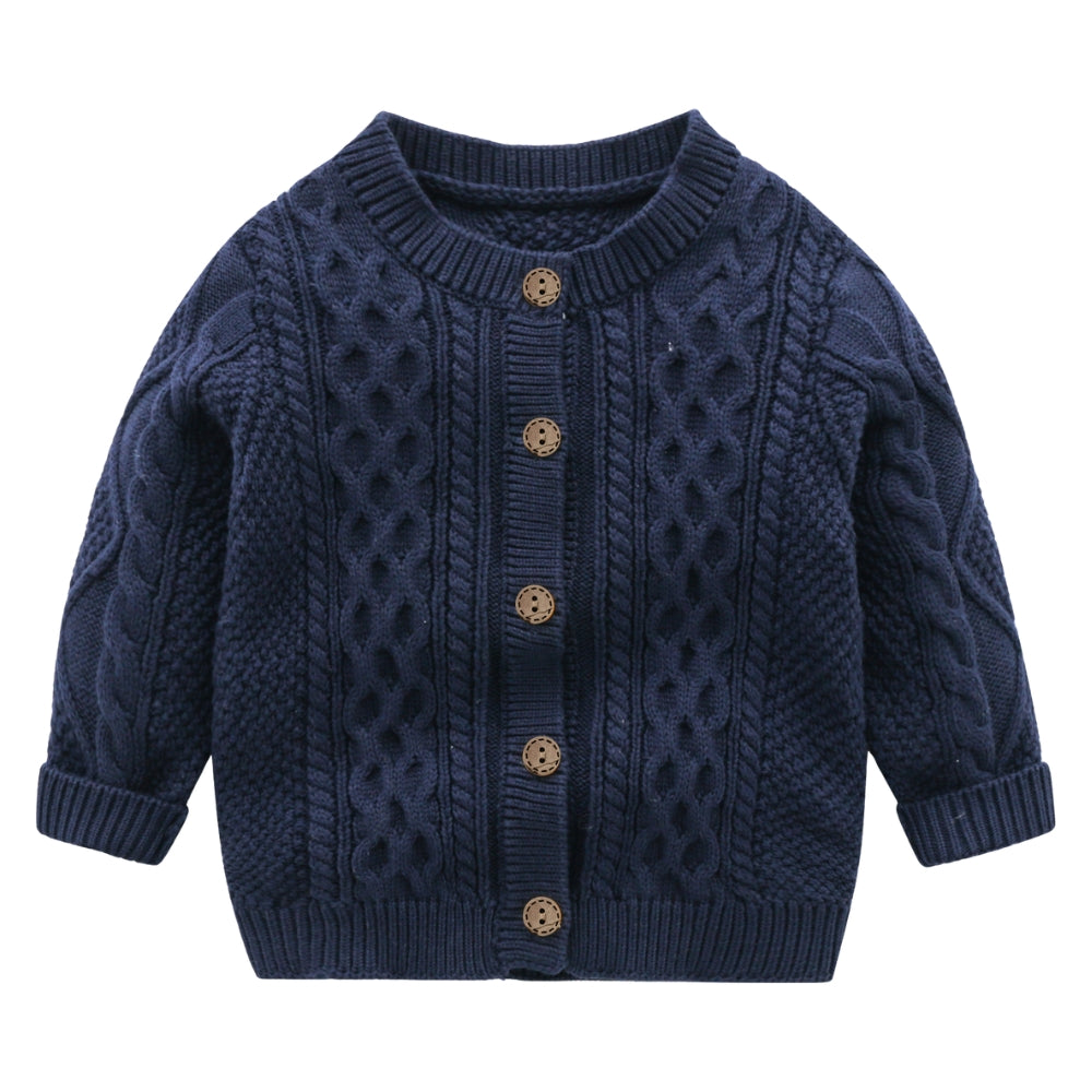 Cozy Cable-Knit Button Cardigan - Beekee