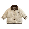 Cozy Quilted Bear Patch Jacket - Beekee