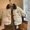 Cozy Quilted Bear Patch Jacket - Beekee