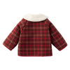 Cozy Red Plaid Baby Coat - Beekee