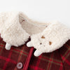 Cozy Red Plaid Baby Coat - Beekee